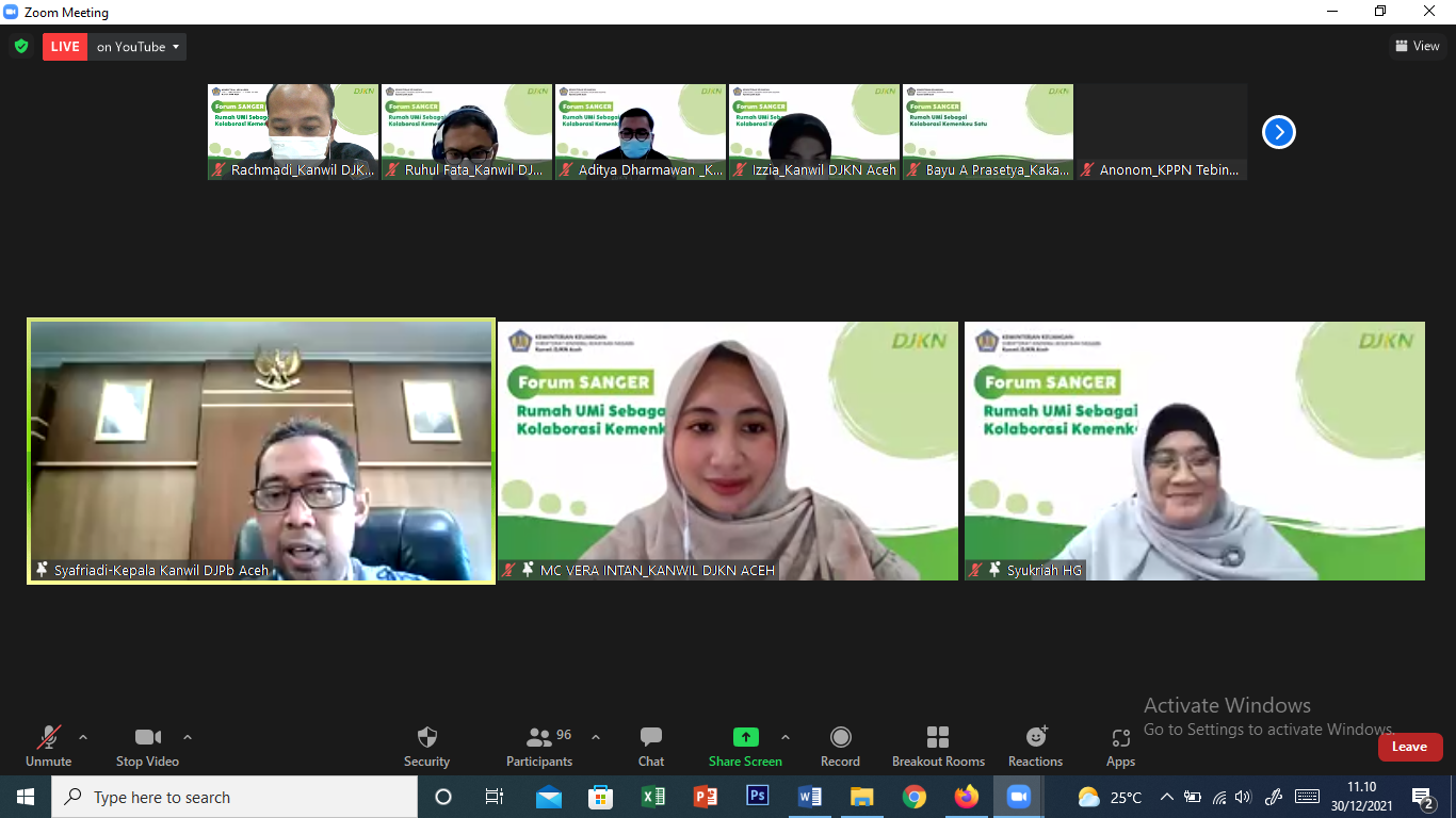 Forum Sanger Wujudkan Rumah UMi Sebagai Kolaborasi Kemenkeu Satu 