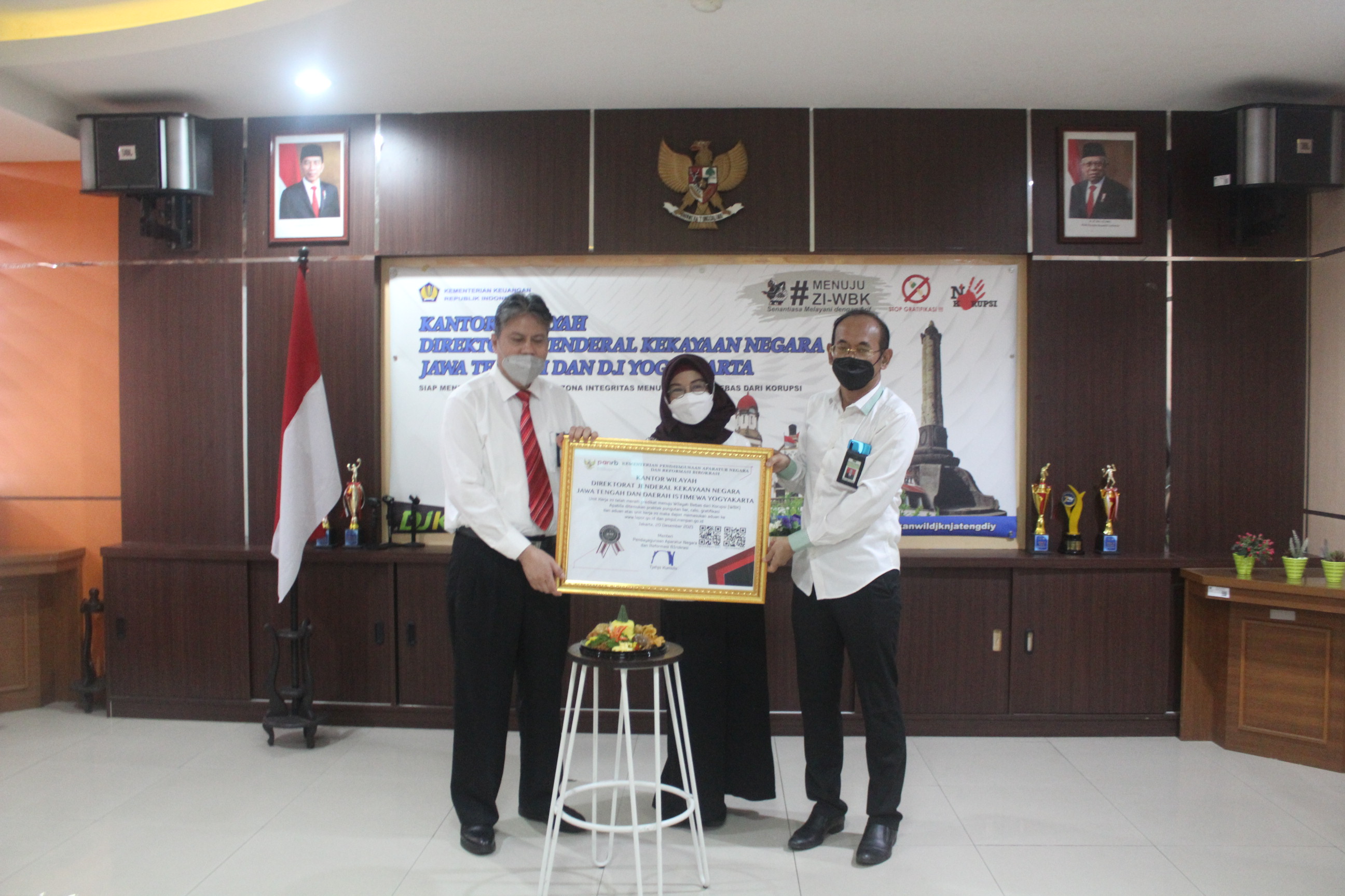 Kanwil DJKN Jawa Tengah DIY Raih Gelar Kantor Berpredikat Wilayah Bebas dari Korupsi (WBK)