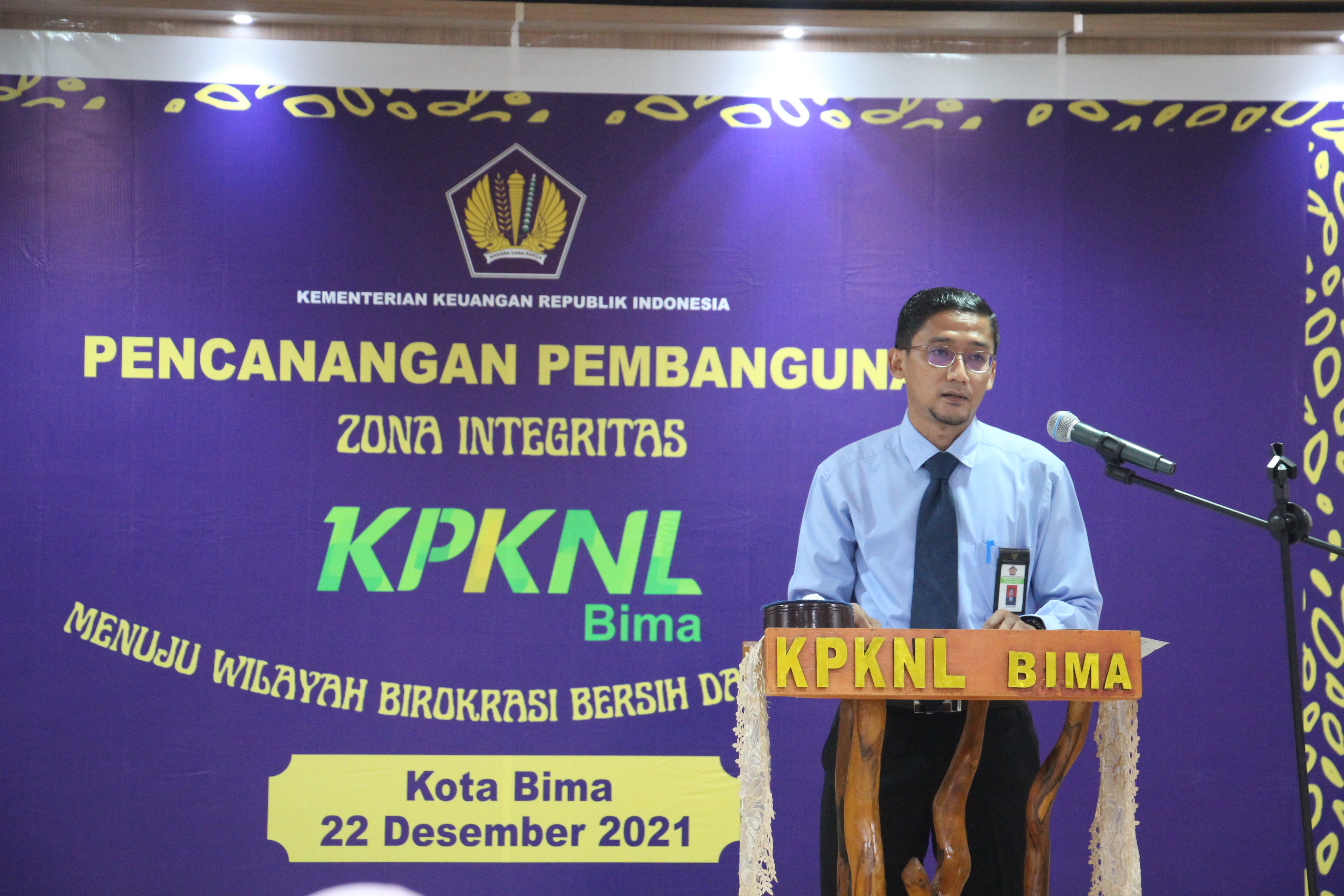 KPKNL Bima Deklarasikan Pencanangan Zona Integritas Menuju Wilayah Birokrasi Bersih dan Melayani