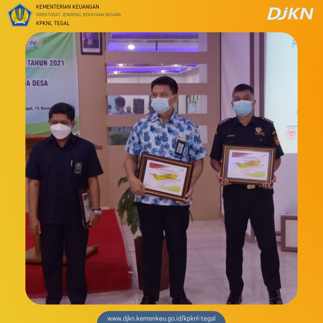 KPKNL Tegal Terima 2 Kategori Penghargaan Dalam Pengelolaan DIPA 2021 