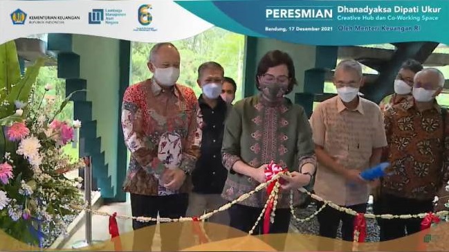Optimalkan Aset Negara, Menkeu Resmikan Gedung Dhanadyaksa Dipati Ukur sebagai Creative Hub dan Co Working Space