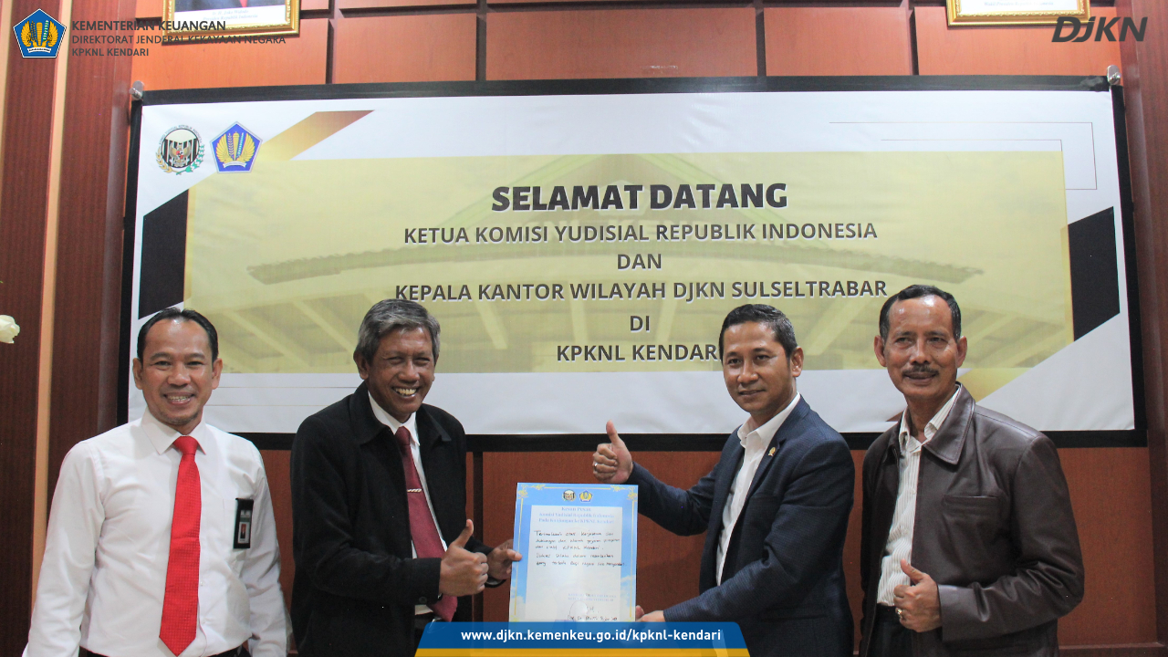 Kunjungi KPKNL Kendari, Ketua Komisi Yudisial Republik Indonesia Jalin Sinergi dengan Pengelola Aset Negara 