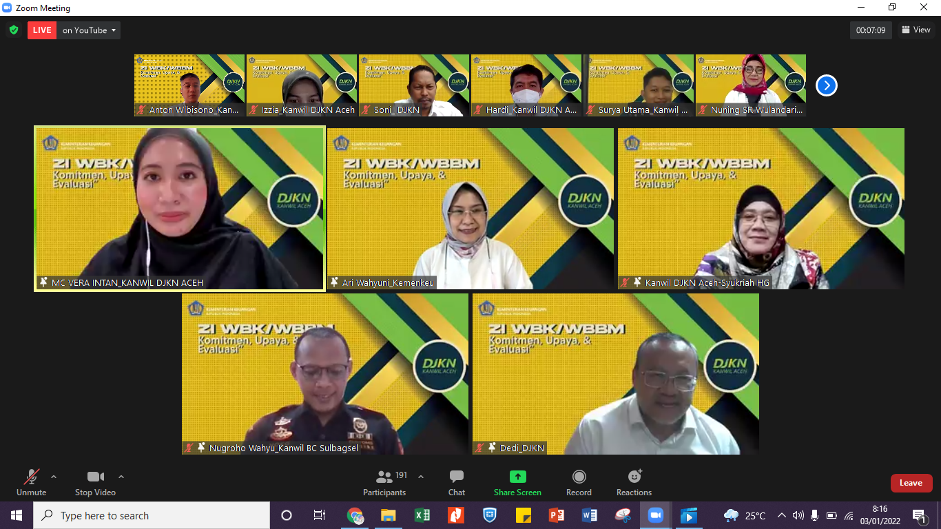 Sinergi DJKN Aceh dan DJBC Sulsel, Pembangunan Zona Integritas Merupakan Upaya Pemerintah dalam Laksanakan Reformasi Birokrasi