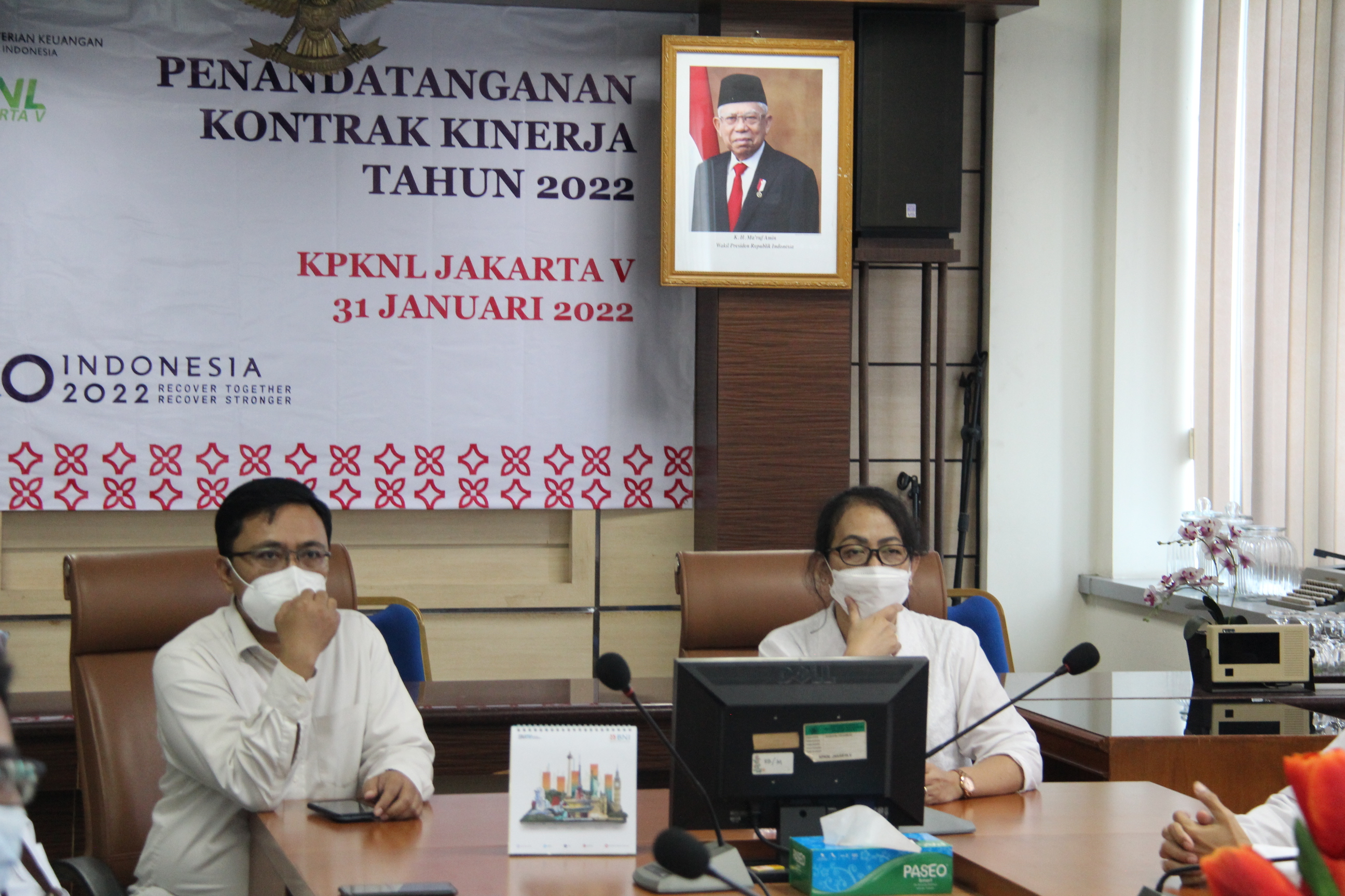 Penandatanganan Kontrak Kinerja Tahun 2022 KPKNL Jakarta V