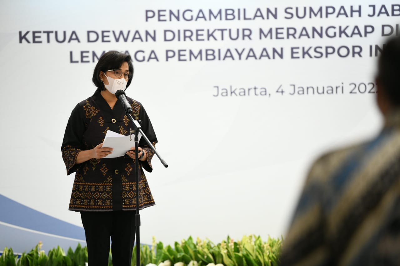 Lantik Direktur Eksekutif LPEI, Menkeu: Tingkatkan Kinerja dan Kreativitas