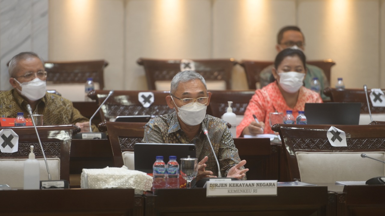 RDP dengan Komisi XI DPR RI, Dirjen KN : Realisasi Tahun 2021 Capai 146%