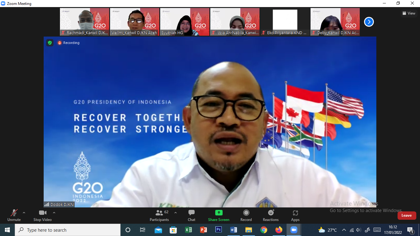 Gandeng Direktorat KND dan TP RPEKND, Kanwil DJKN Aceh Sinergikan Rencana Launching Pojok SMV