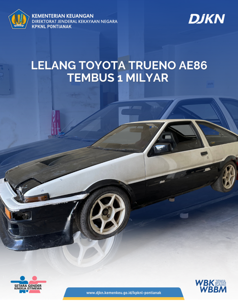 Lelang Mobil Legendaris Toyota Trueno AE86 Tembus Rp1 Miliar