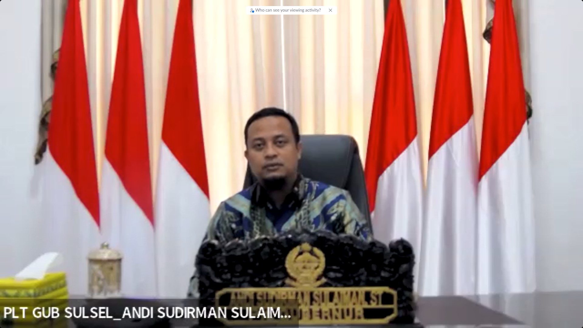 Apresiasi Plt Gubernur Sulawesi Selatan pada Pencanangan Pembangunan ZI-WBK Kanwil DJKN Sulseltrabar