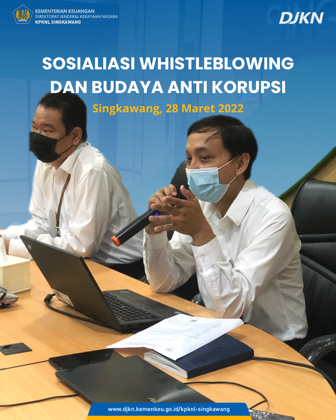 Sosialisasi Whistleblowing dan Budaya Anti Korupsi di KPKNL Singkawang