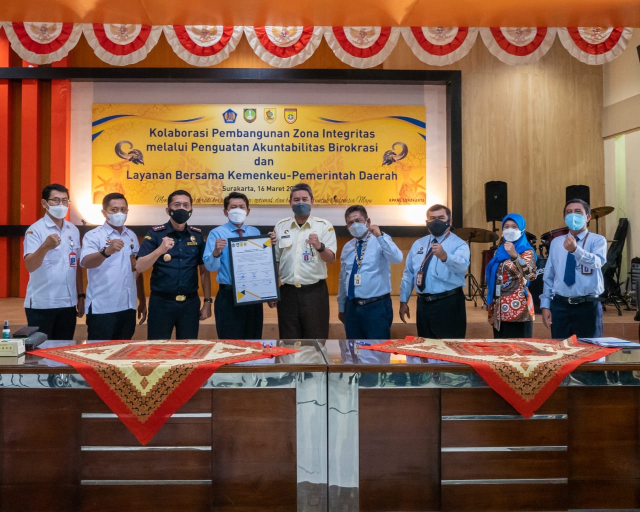 Galang Komitmen Bersama, KPKNL Surakarta Deklarasikan Kolaborasi Pembangunan Zona Integritas Kemenkeu Dengan Pemda