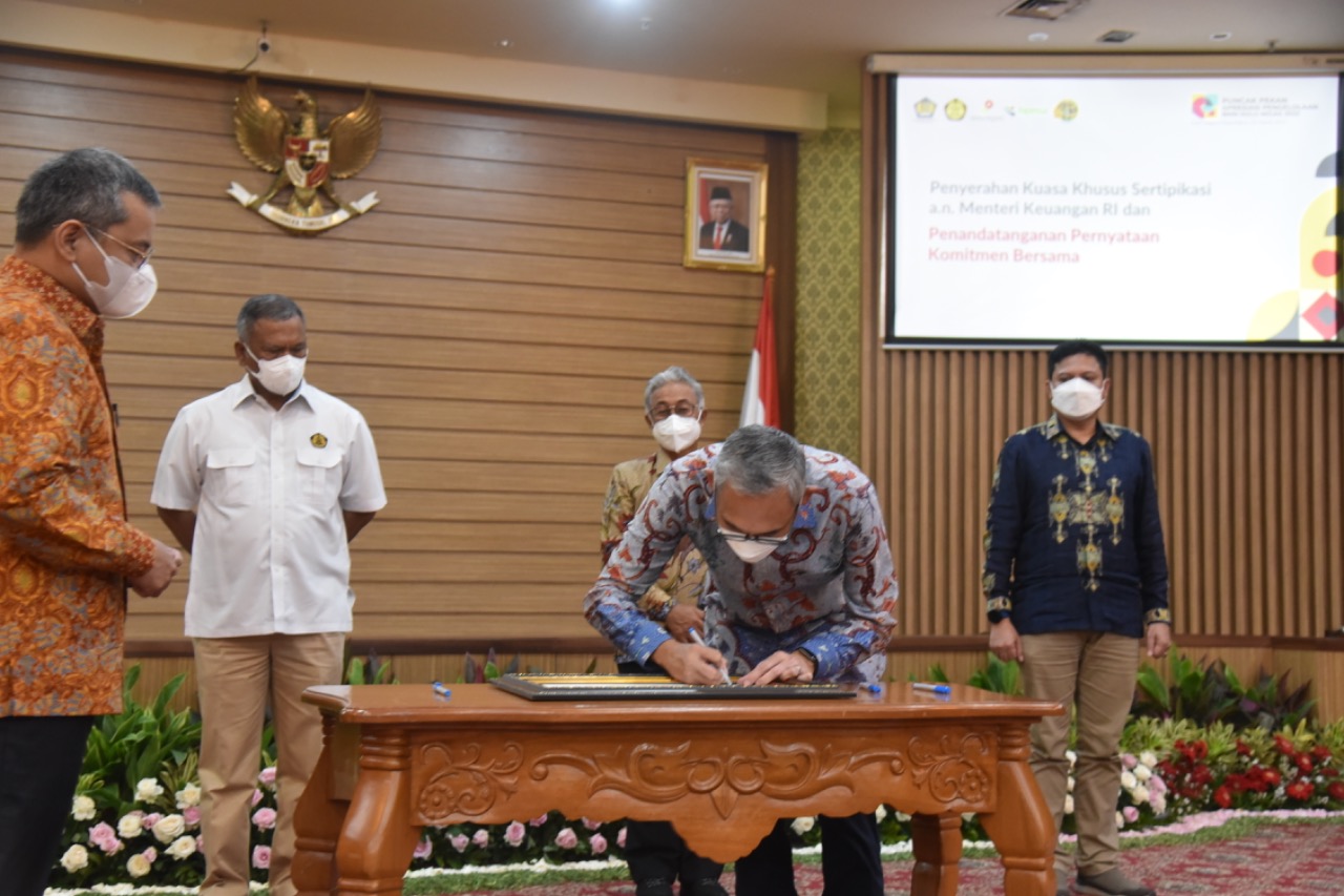 Kemenkeu Serahkan Surat Kuasa Khusus ke Kementerian ESDM, SKK Migas dan BPMA terkait Sertifikasi BMN Hulu Migas