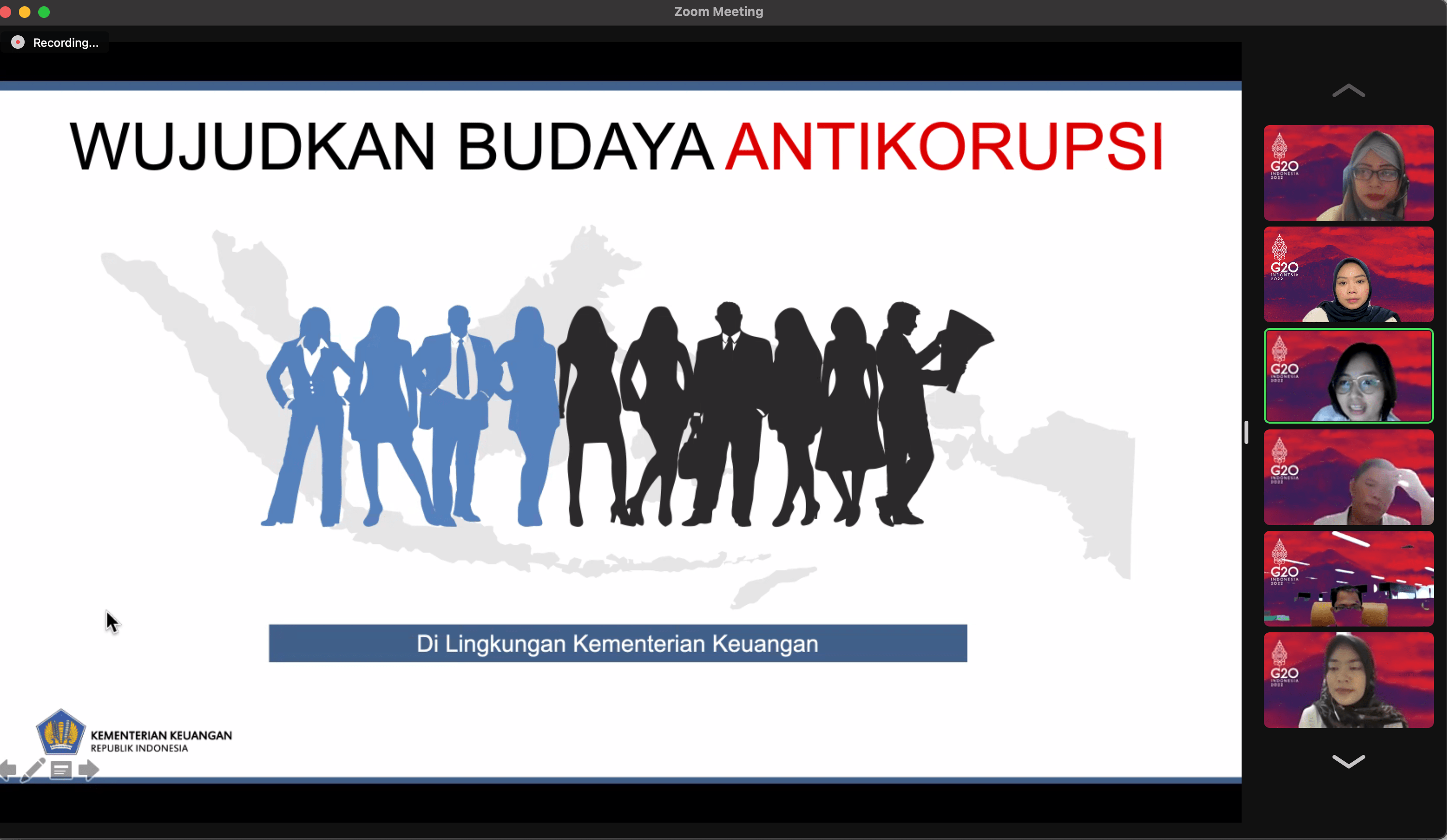Agen Perubahan Kanwil DJKN Suluttenggomalut Ajak Pegawai Wujudkan Budaya Antikorupsi