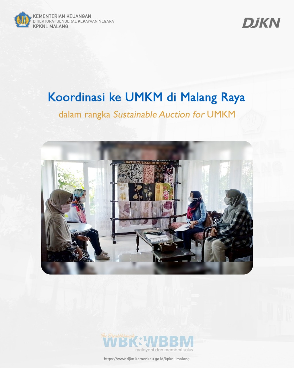 Koordinasi  dengan UMKM Wilayah Malang Raya dan Kabupaten Tulungagung