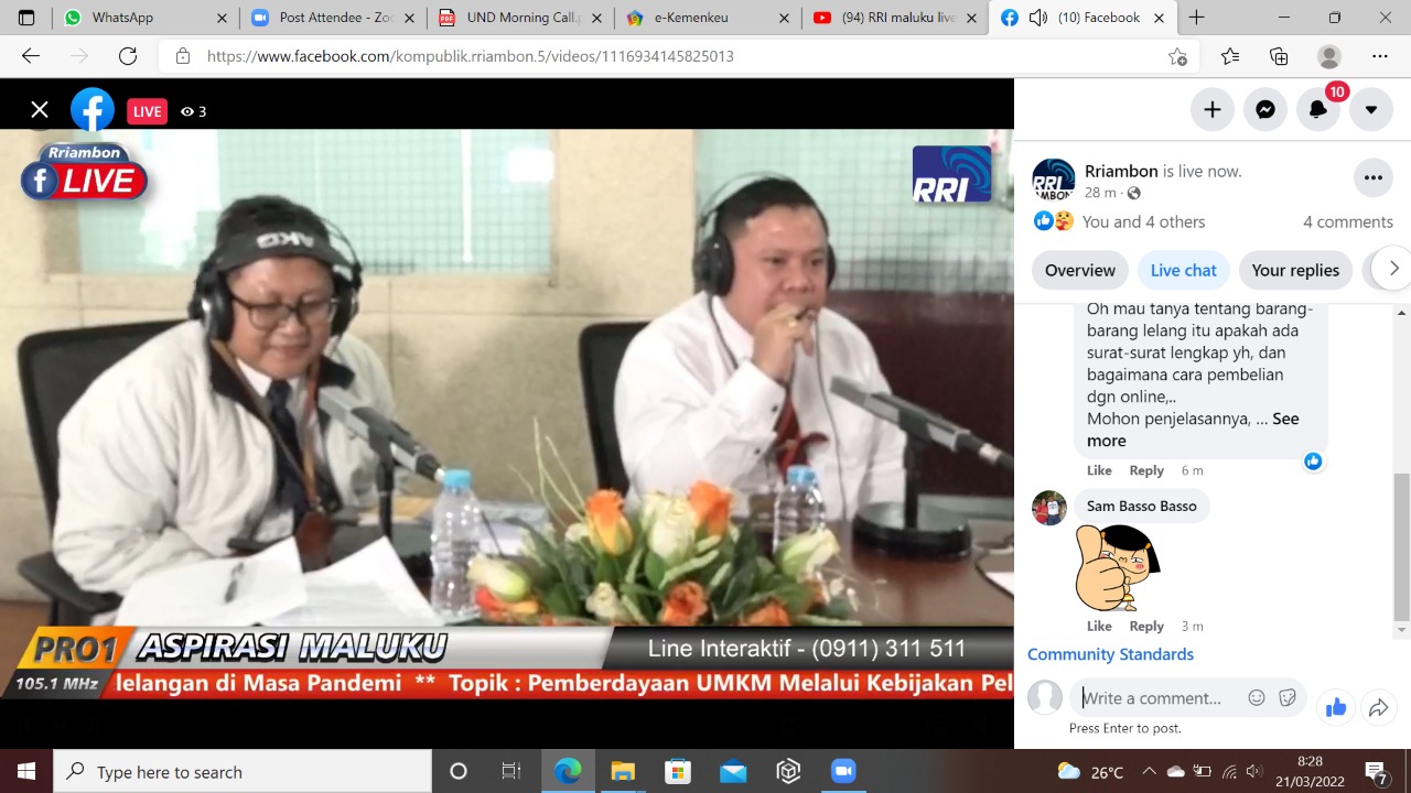 Gebyar Lelang Produk Usaha Mikro Kecil dan Menengah (UMKM) pada KPKNL Ambon