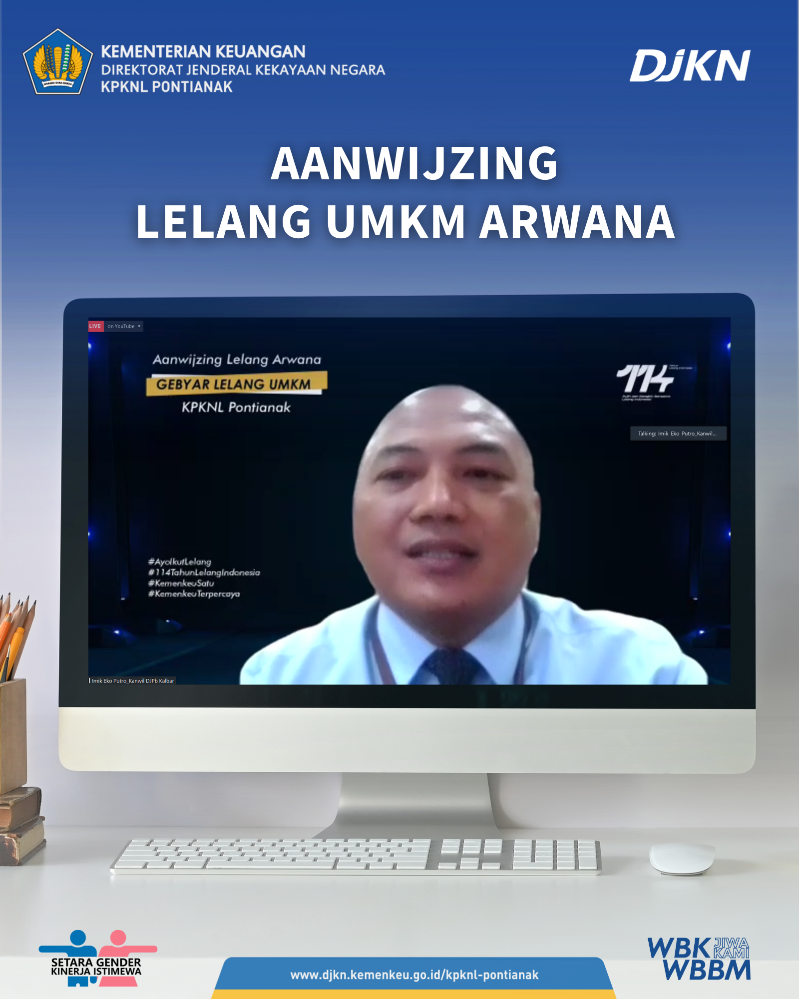 Tingkatkan Daya Jual Lelang UMKM Arwana, KPKNL Pontianak Menyelenggarakan Aanwijzing