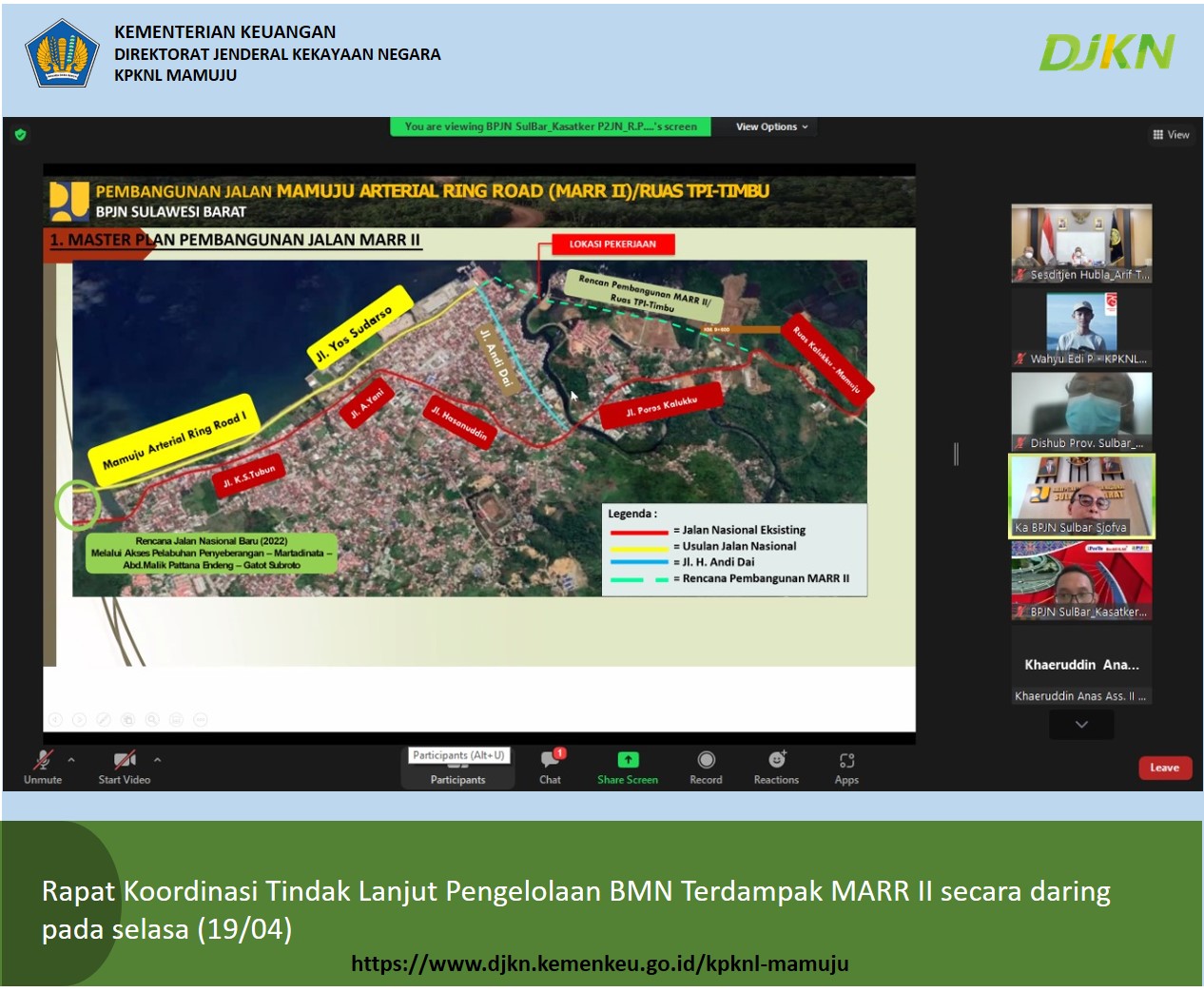 Hadiri Rakor Tindak Lanjut Pengelolaan BMN Terdampak MARR , Dhori: Pengelolaan Didasarkan pada Prinsip &ldquo;Highest and Best Use&rdquo;