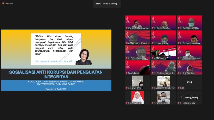 SOSIALISASI ANTI KORUPSI DAN PENGUATAN INTEGRITAS