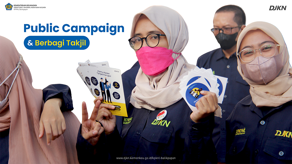 Berbagi Dalam Kebaikan, KPKNL Balikpapan Gelar Public Campaign