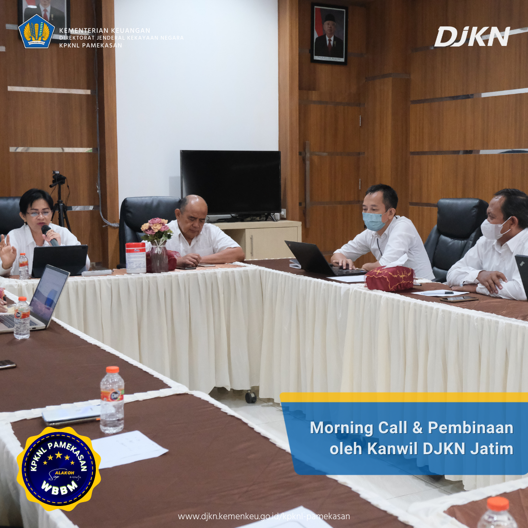 KPKNL Pamekasan Laksanakan Morning Call dan Mendapatkan Pembinaan dari Kanwil DJKN Jawa Timur