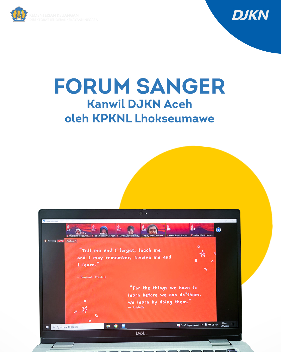 &ldquo;Why Do You Need a Speaking Partner?&rdquo; dalam Forum Sanger KPKNL Lhokseumawe