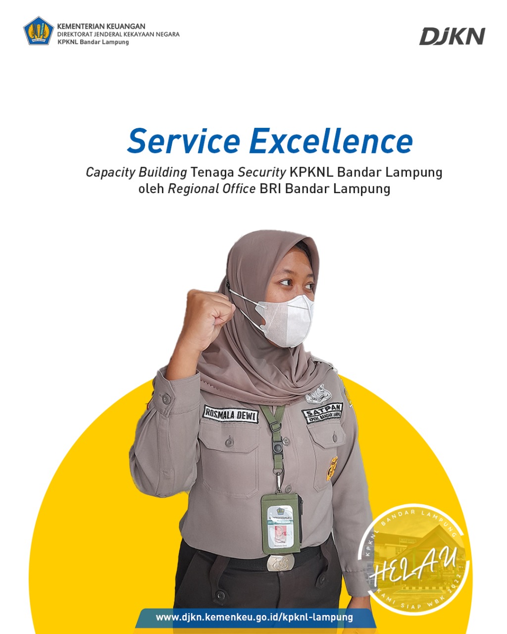 Meningkatkan Kualitas Pelayanan Publik Pada KPKNL Bandar Lampung,  Capacity Building Petugas Security