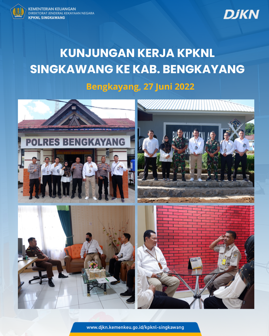 Tim KPKNL Singkawang Lakukan Koordinasi BMN di Bengkayang