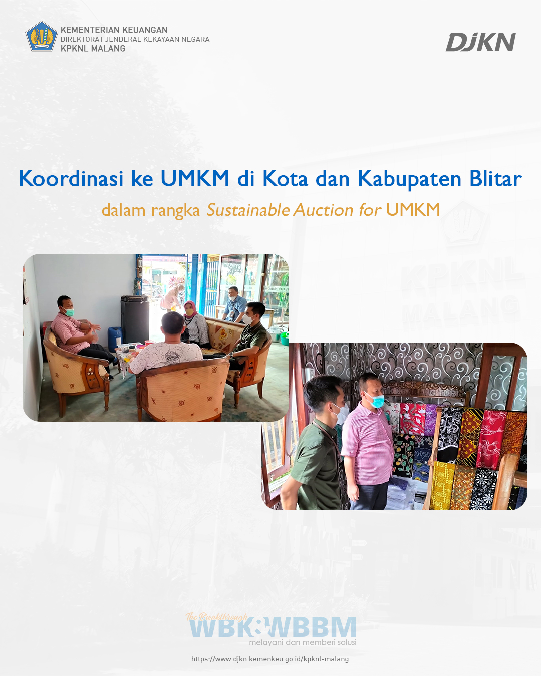 Koordinasi dengan Pelaku UMKM Wujudkan Sustainable Auction for UMKM