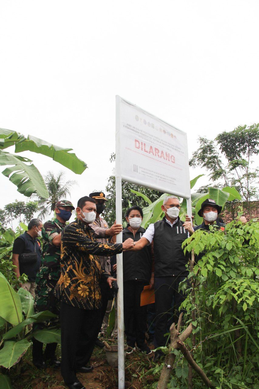 Satgas BLBI melalui PUPN Cabang DKI Jakarta Kembali Sita Aset Obligor Trijono Gondokusumo Seluas 580.440 m2 di Bogor