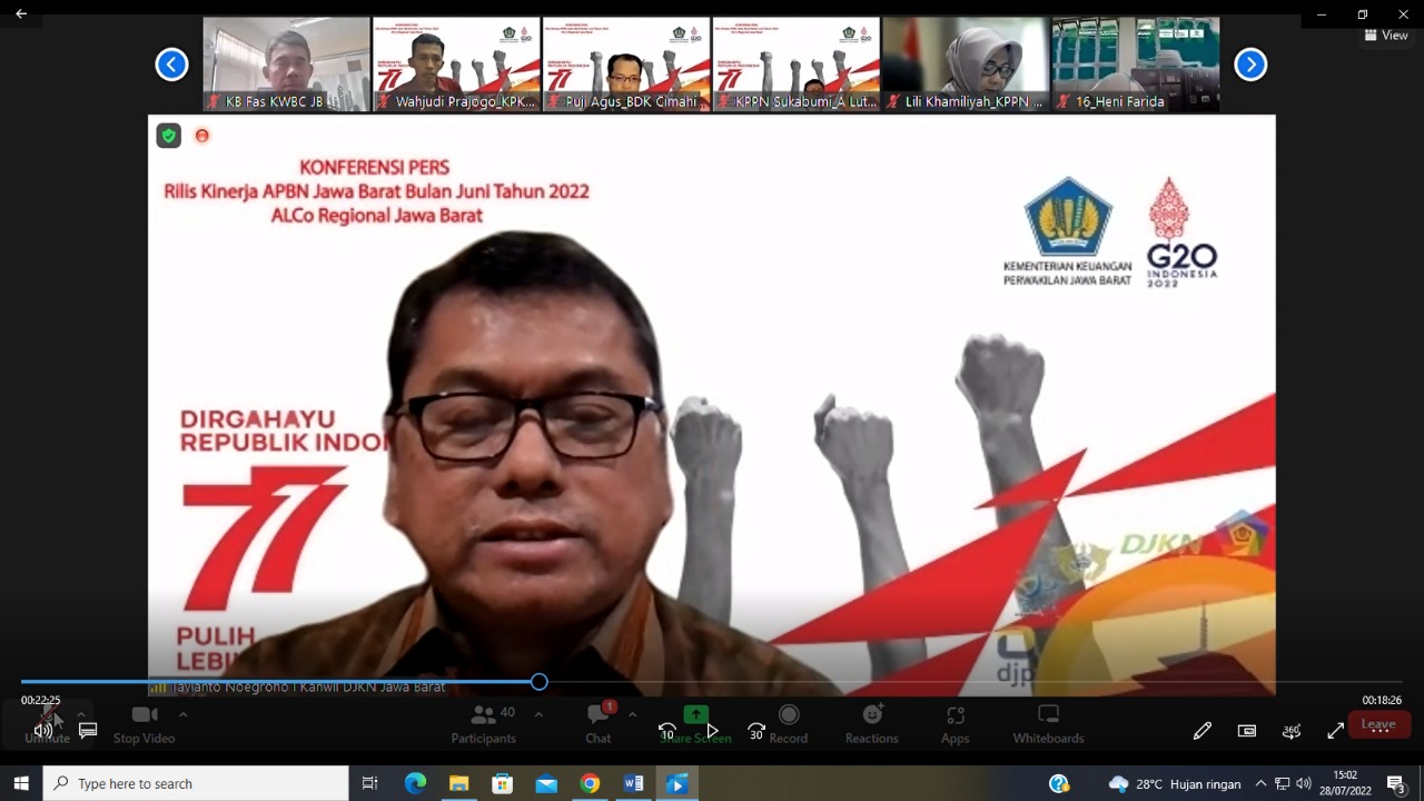 Konpers APBN Jabar, APBN Berkinerja Baik Hadapi Perkembangan Global yang Mengalami Ketidakpastian