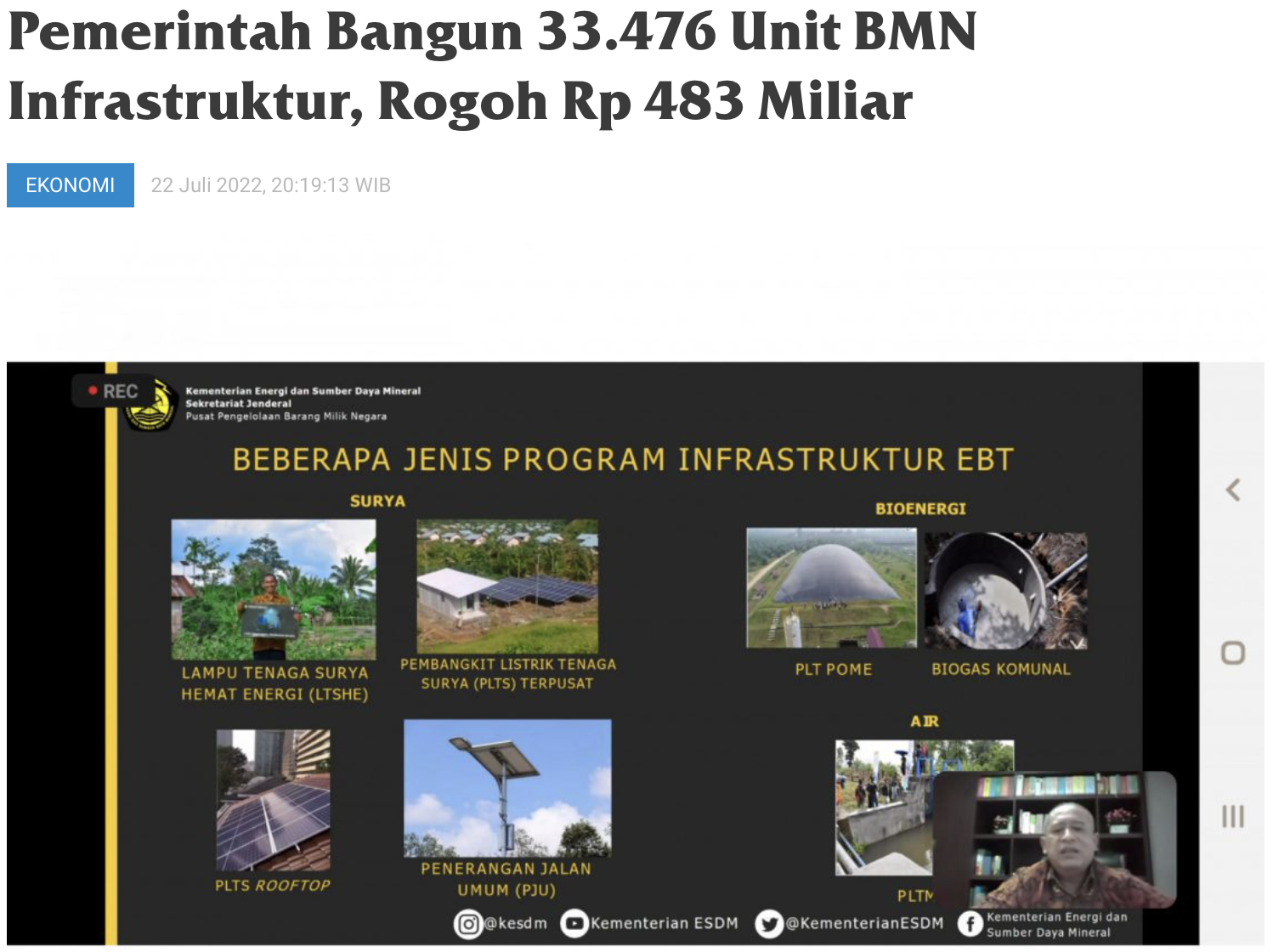 Pemerintah Bangun 33.476 Unit BMN Infrastruktur, Rogoh Rp 483 Miliar