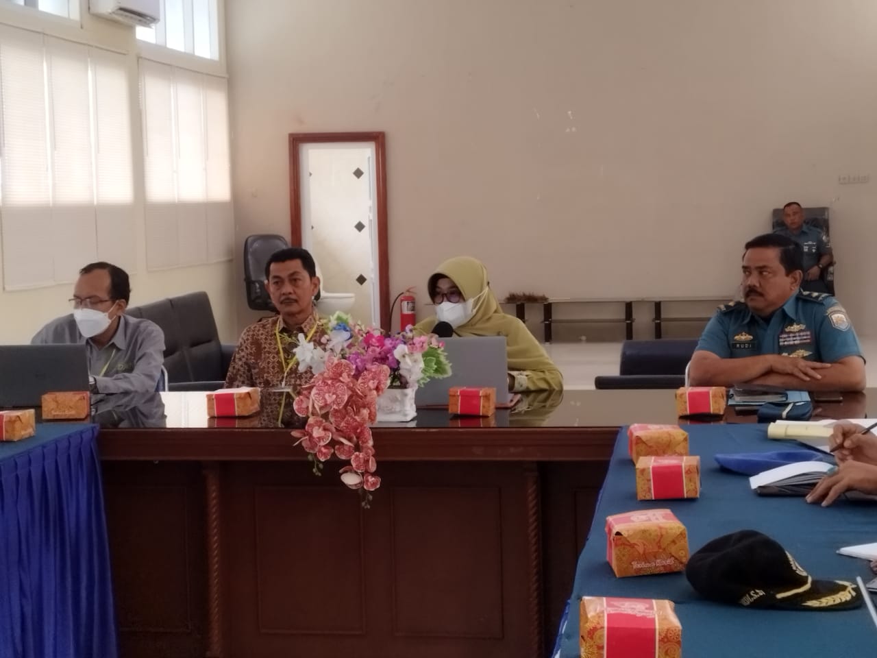 Sertipikasi Waduk Paya Seunara di Kota Sabang, Kanwil DJKN Aceh dan KPKNL Banda Aceh Lakukan Rapat Koordinasi di Lanal Sabang