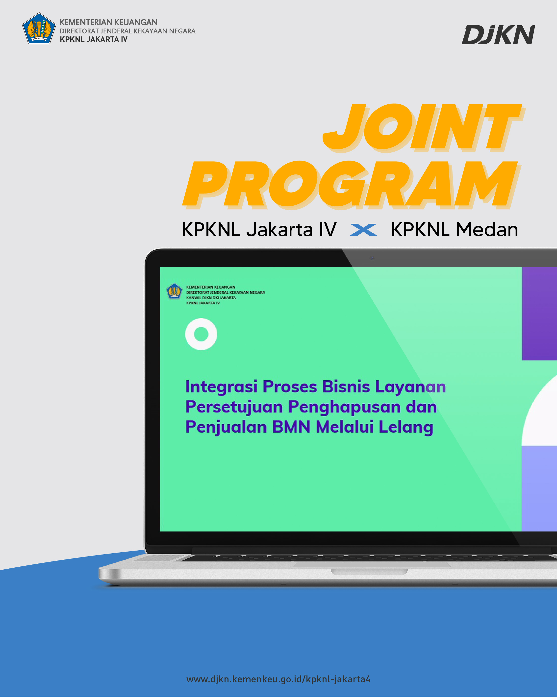 Joint Program KPKNL Jakarta IV dan KPKNL Medan, Integrasi Proses Layanan Bisnis Persetujuan Penghapusan dan Penjualan BMN melalui Lelang 