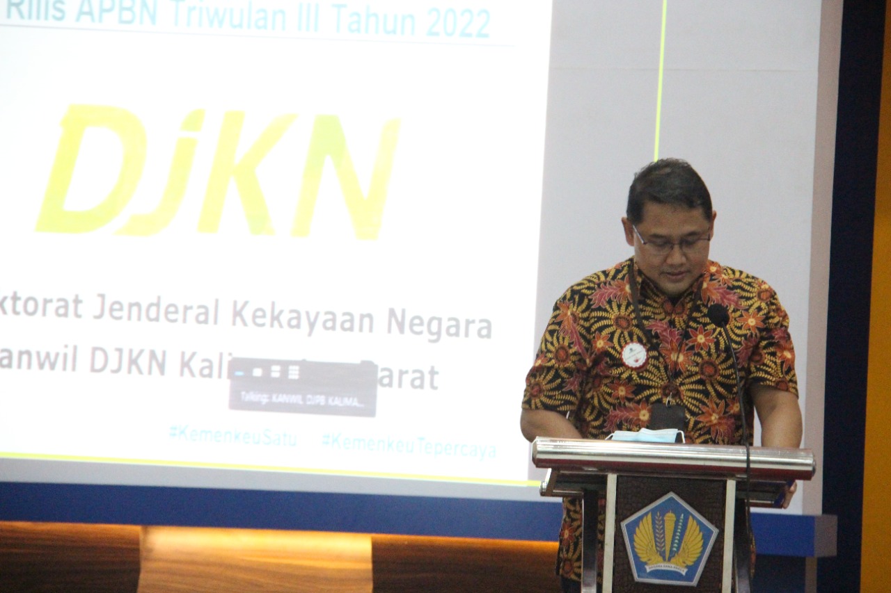 Rasio Defisit APBN Regional Kalbar Hingga Juli 2022  Masih Tetap Terkendali di Angka 45,02 Persen