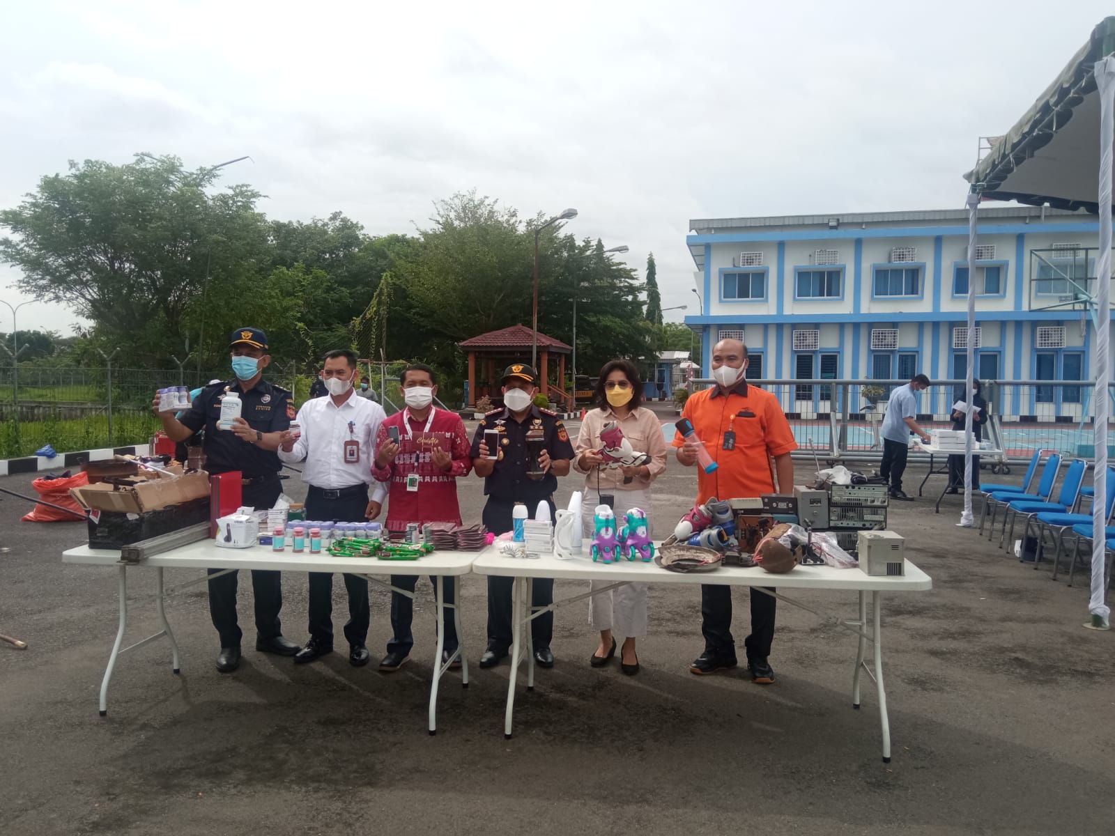 KPKNL Medan Hadiri Kegiatan Pemusnahan BMN Eks Kepabeanan dan Cukai