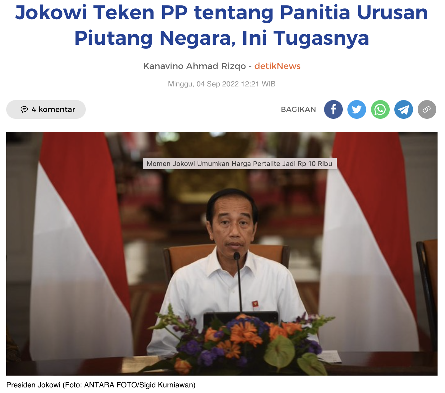 Jokowi Teken PP tentang Panitia Urusan Piutang Negara, Ini Tugasnya