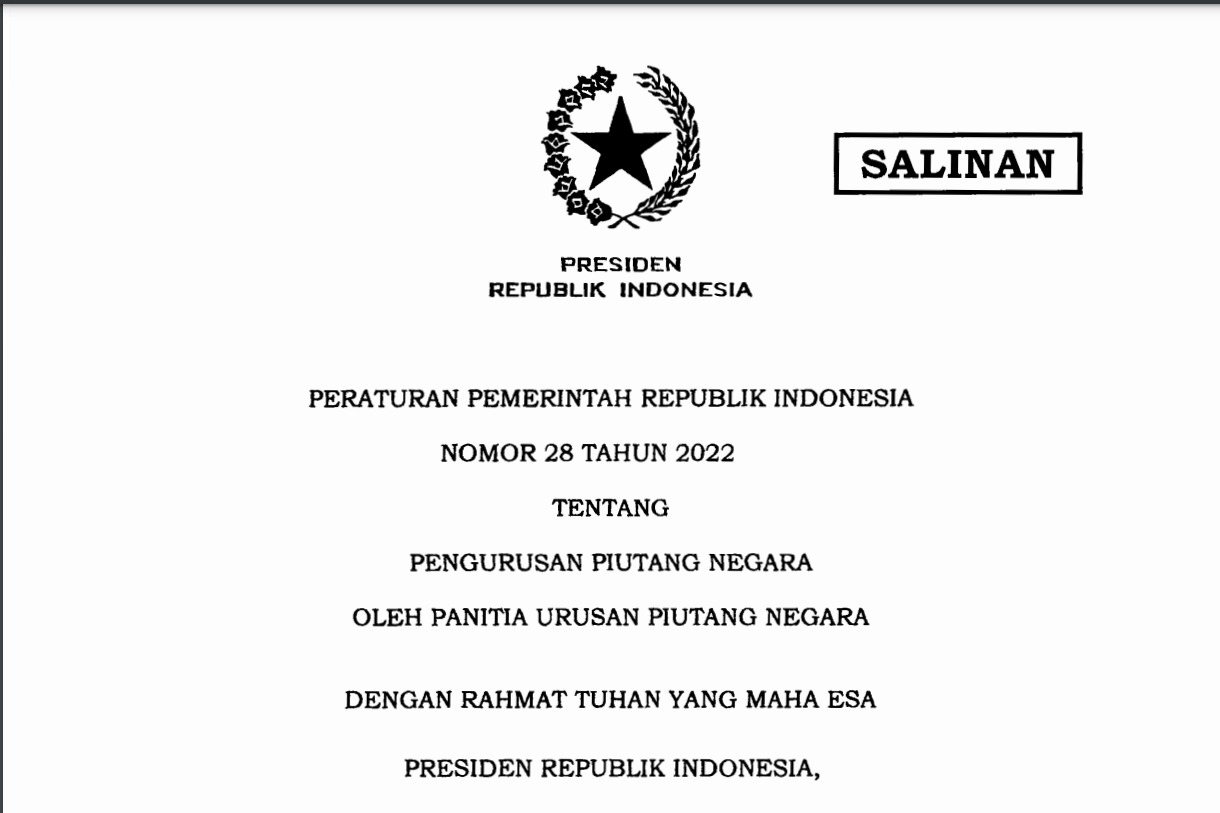 Perkuat PUPN, Presiden Jokowi Sahkan PP Terkait Pengurusan Piutang Negara