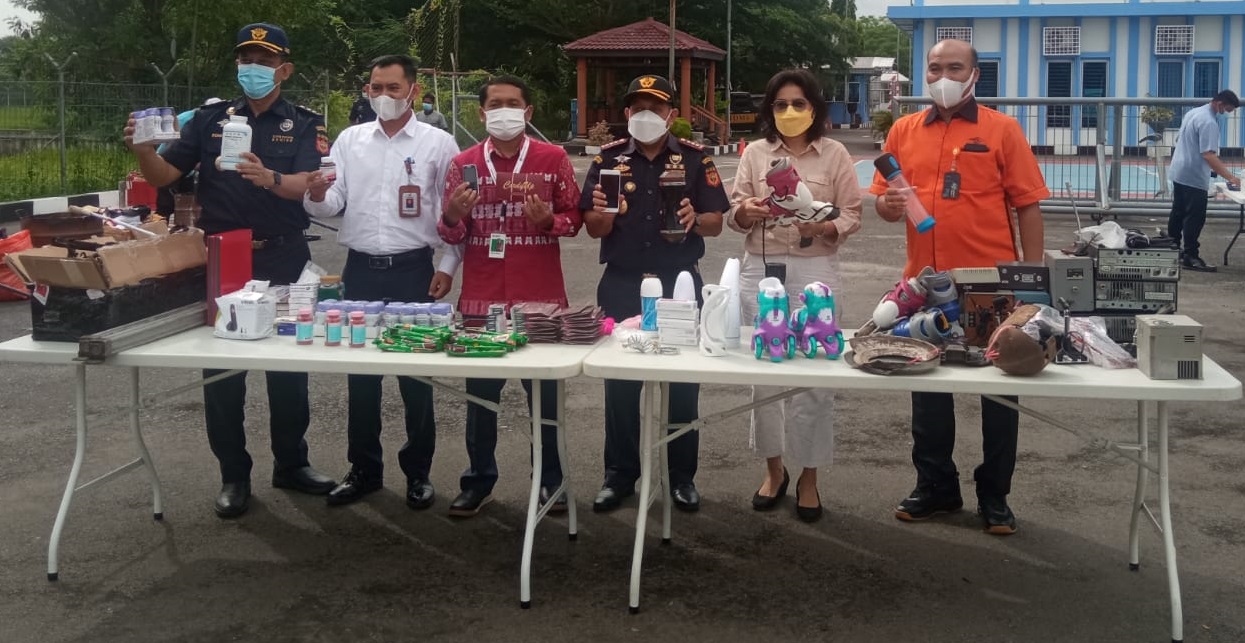 KPKNL Medan Hadiri Kegiatan Pemusnahan BMN Eks Kepabeanan dan Cukai