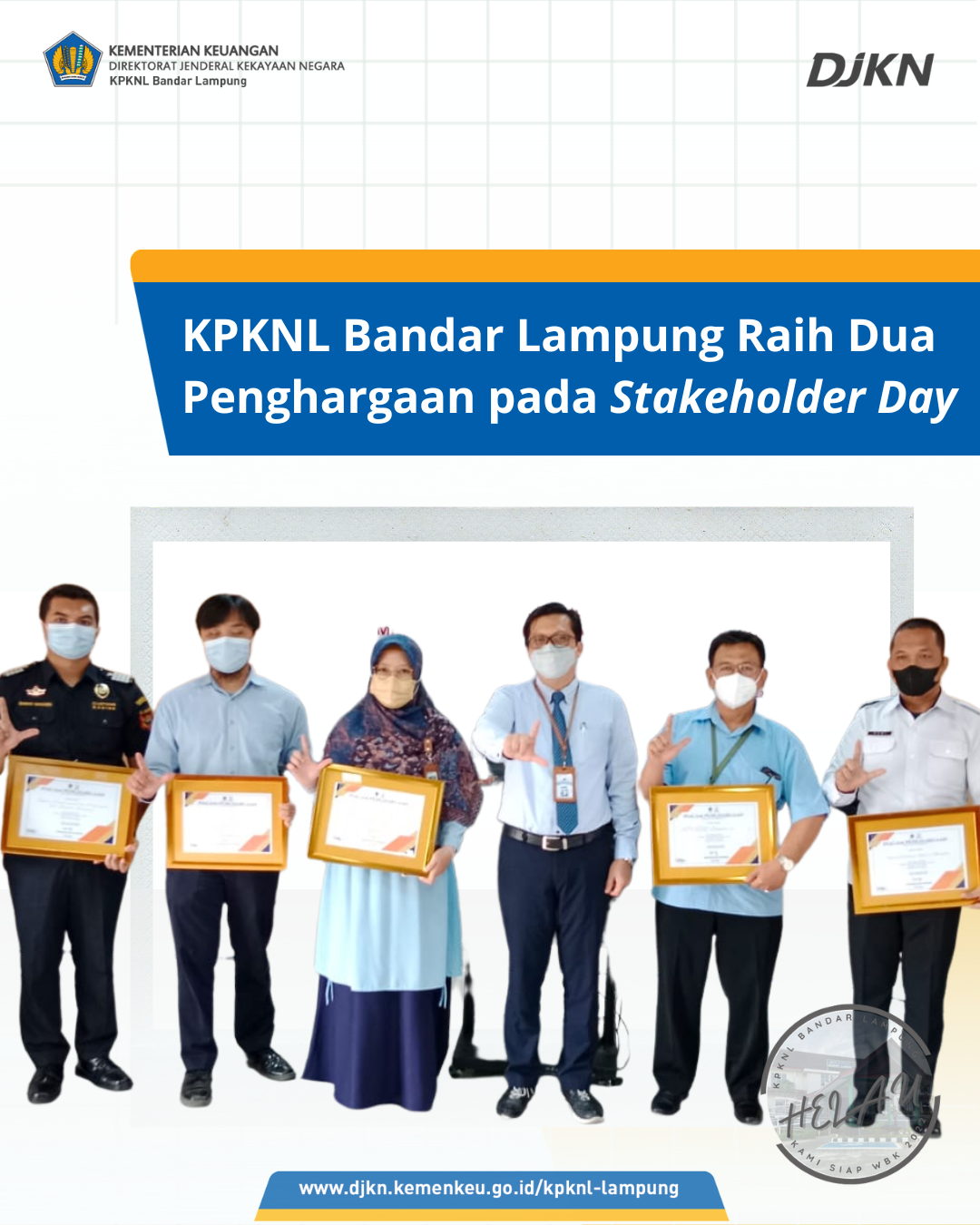 KPKNL Bandar Lampung Raih Dua Penghargaan DJPb pada Stakeholder Day