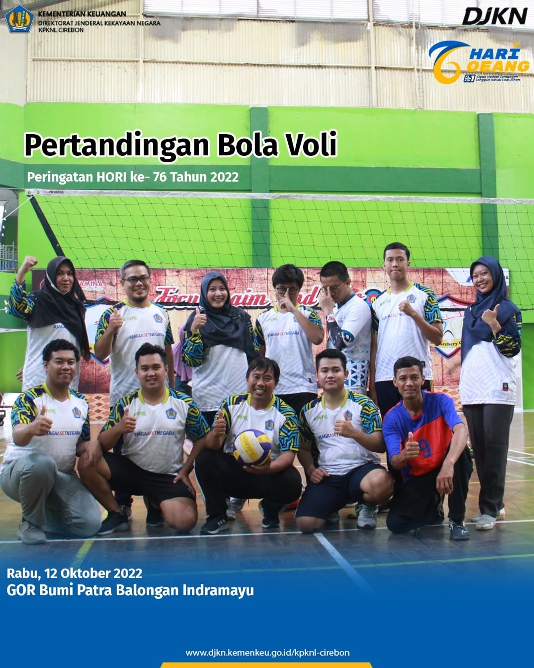 Pertandingan Bola Voli Peringatan HORI ke-76