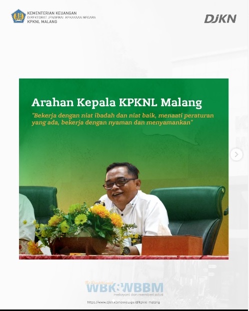 Pengarahan Kepala KPKNL Malang : KPKNL Malang Semakin MBOIS