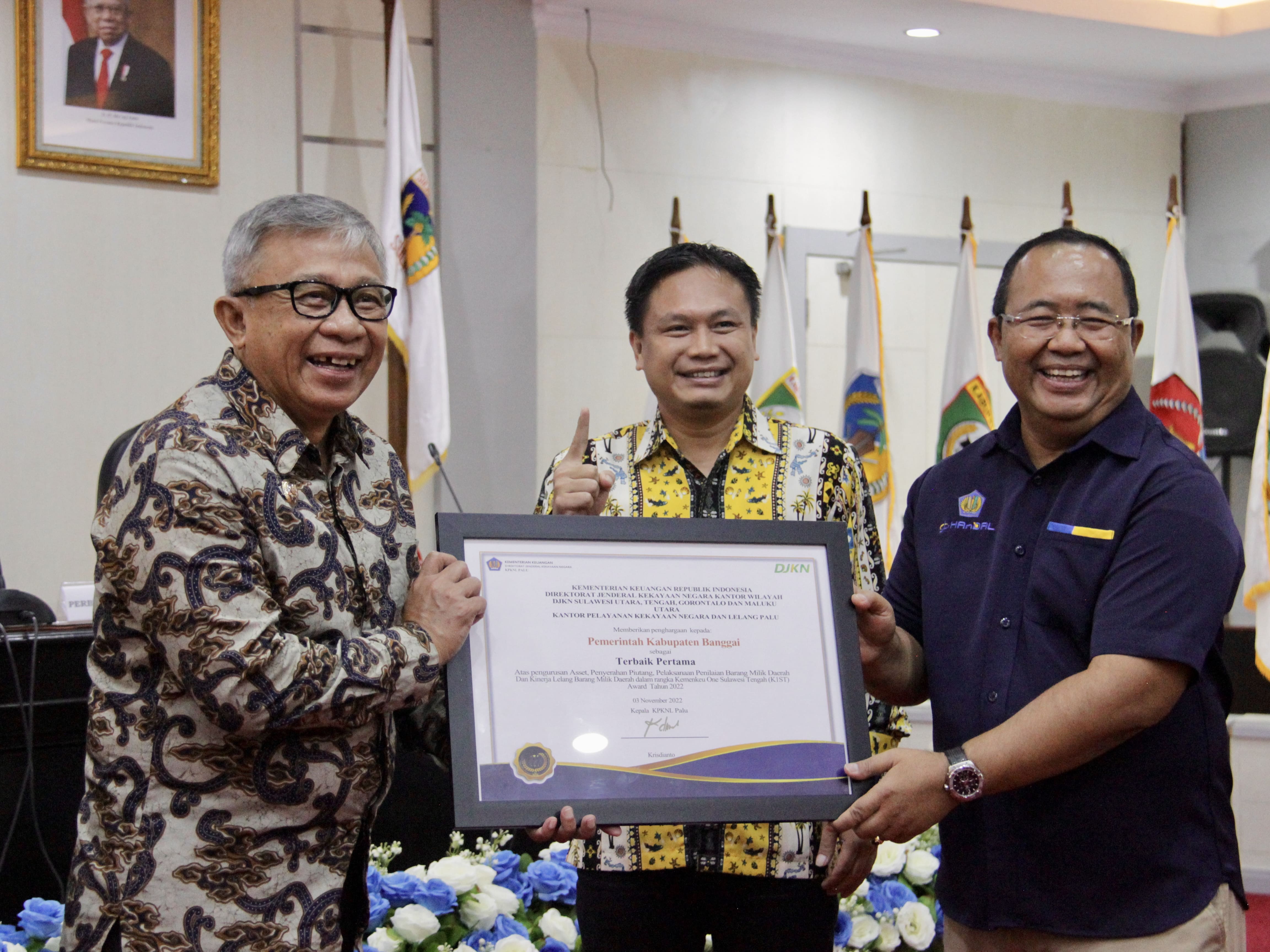 Kemenkeu Satu - Sulawesi Tengah (K1S) Awards, Bukti Kekuatan Sinergi Pemerintah Pusat dan Daerah