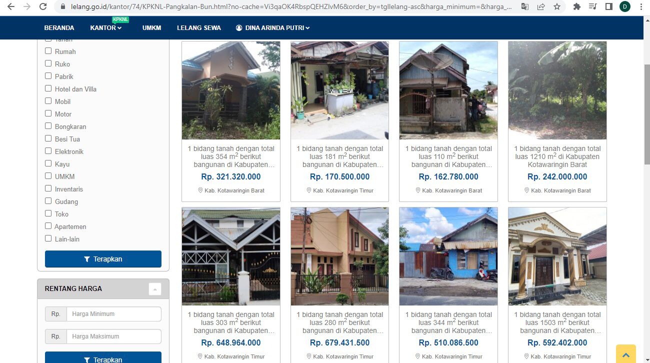 KPKNL Pangkalan Bun Akan Laksanakan Lelang Eksekusi Hak Tanggungan PT Mandiri (Persero) Tbk