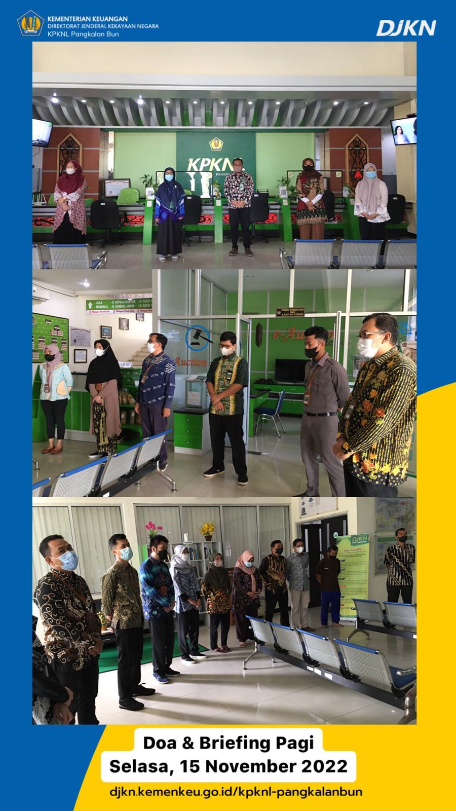 Doa dan Briefing Pagi, 15 November 2022