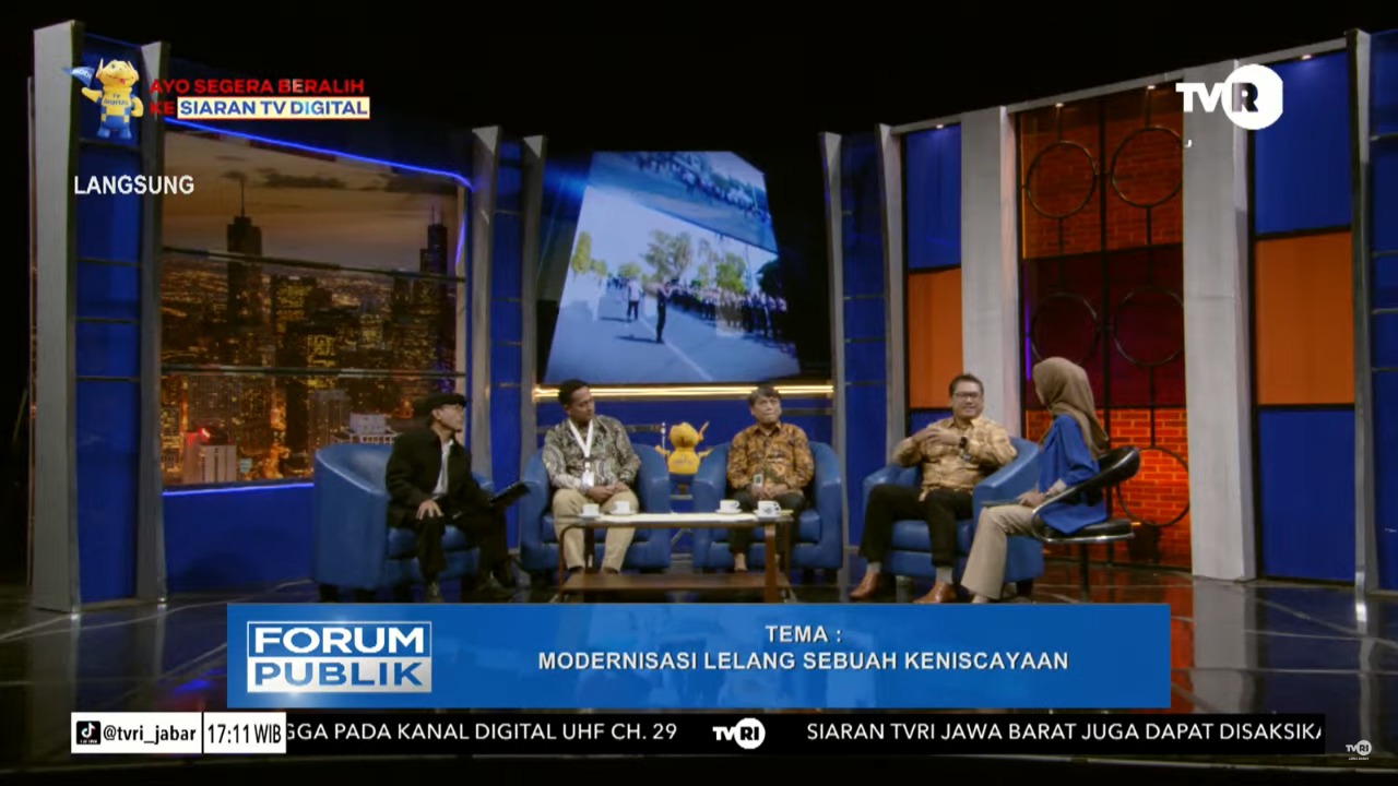 Sinergi Yang Apik Untuk Mengedukasi Publik, Kanwil DJKN Jabar Bersama KPKNL Bandung dan KPPN Bandung I Di Forum Publik TVRI Jabar
