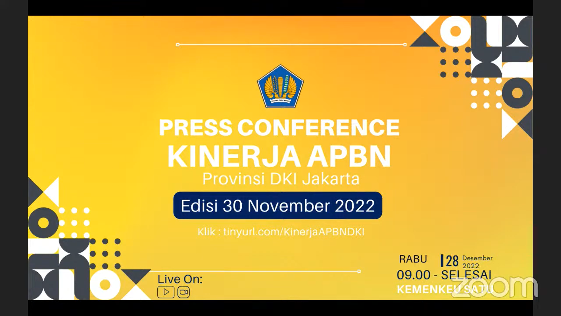 Sampaikan Capaian, Perwakilan Kemenkeu DKI Jakarta Lakukan Press Conference Kinerja APBN Wilayah Prov DKI Jakarta