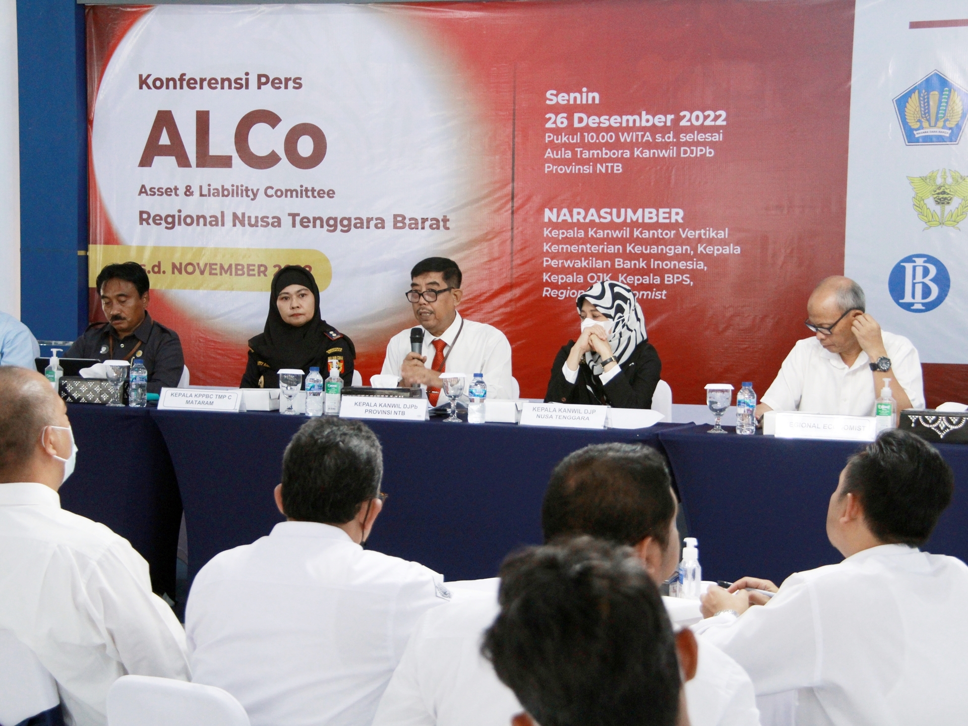 Kemenkeu NTB Selenggarakan Konferensi Pers AlCo Regional NTB Periode November 2022