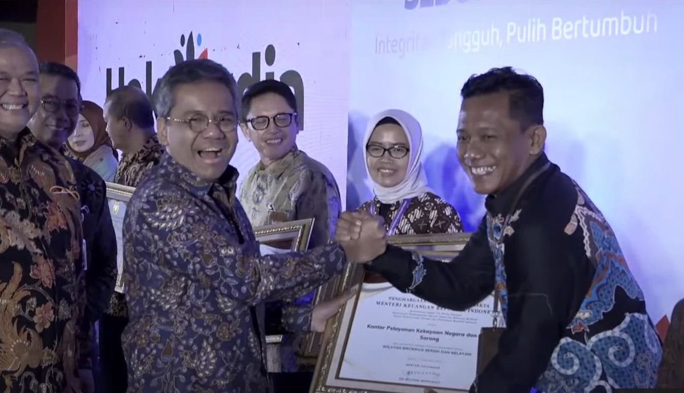 KPKNL Sorong Raih Penghargaan Nagara Dana Abyakta sebagai Unit Kerja Berpredikat Menuju WBBM Tahun 2022