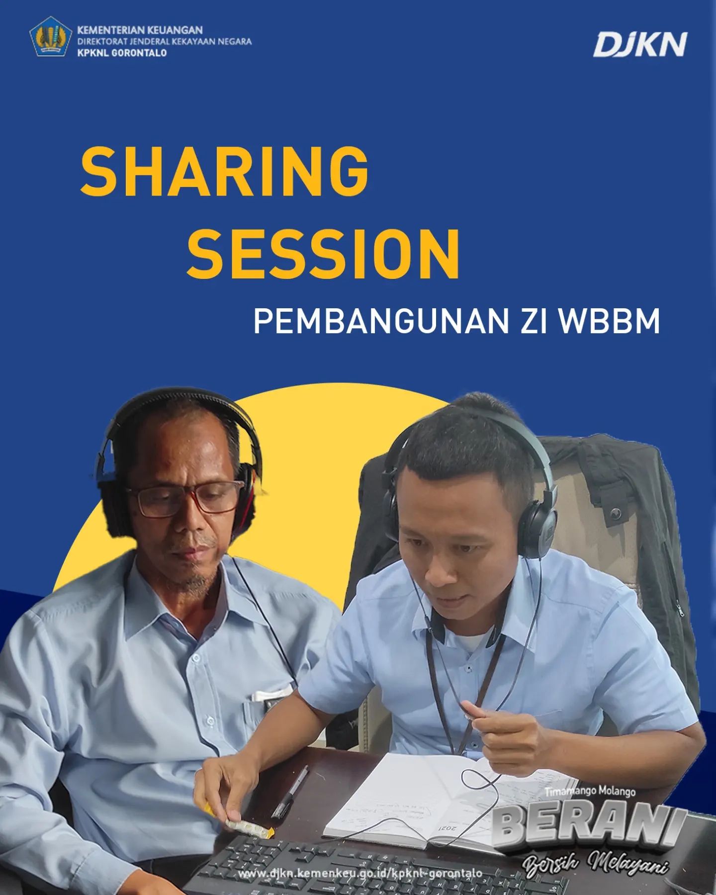 KPKNL Gorontalo Berbagi Pengetahuan dan Pengalaman dalam Pembangunan ZI WBBM kepada KPKNL Manado