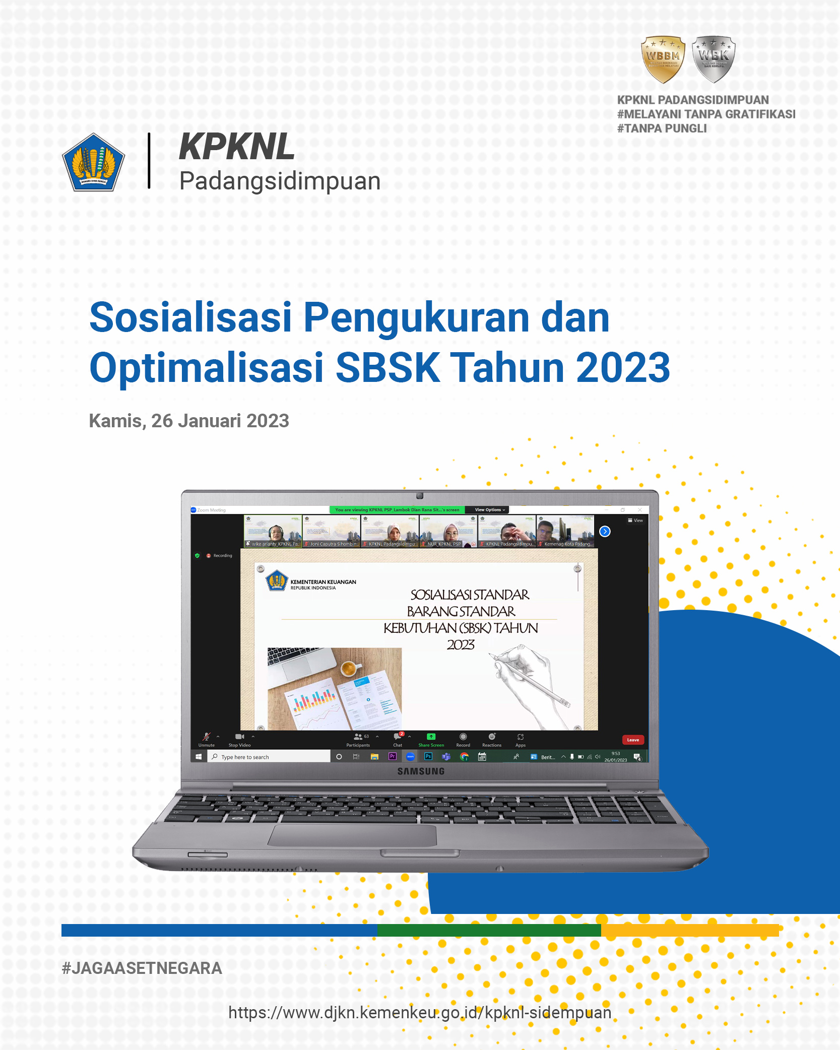 Sosialisasi Pengukuran dan Optimalisasi Standar Barang dan Standar Kebutuhan (SBSK) BMN Tahun 2023